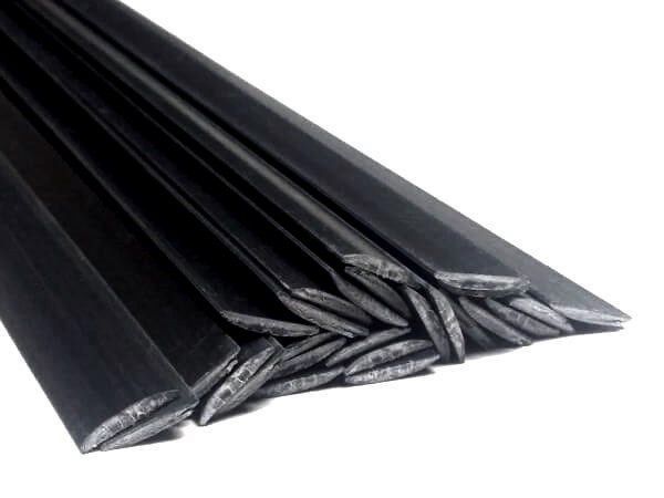 Plastic welding rods PP T20 8x1mm Flat Black 25 rods | az-reptec